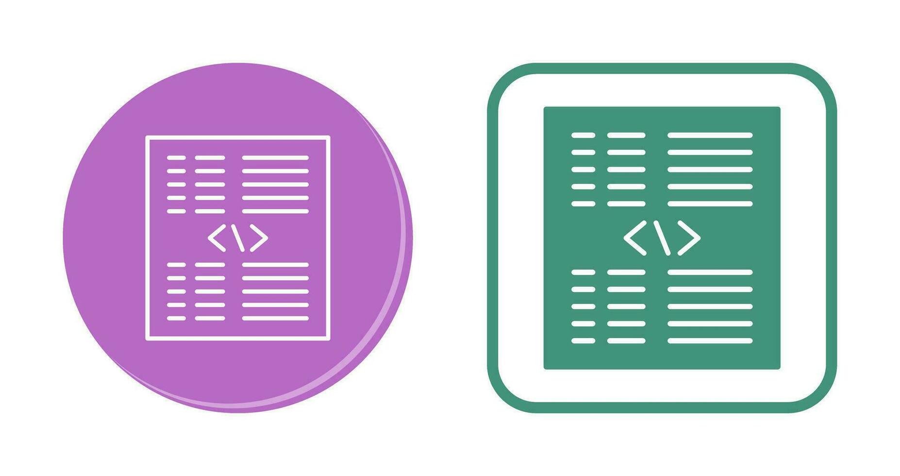 Piece of Code Vector Icon