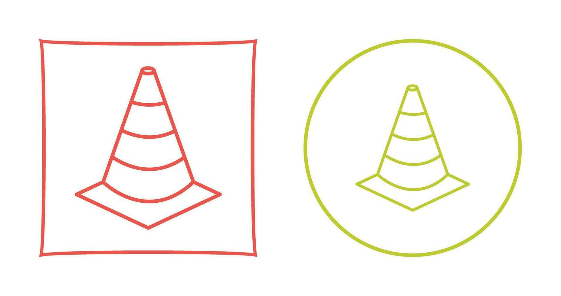 Unique Cone Vector Icon