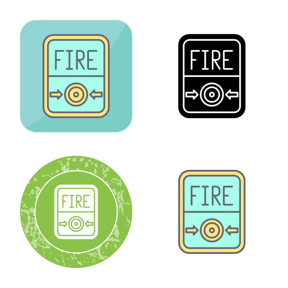 Fire Button Vector Icon