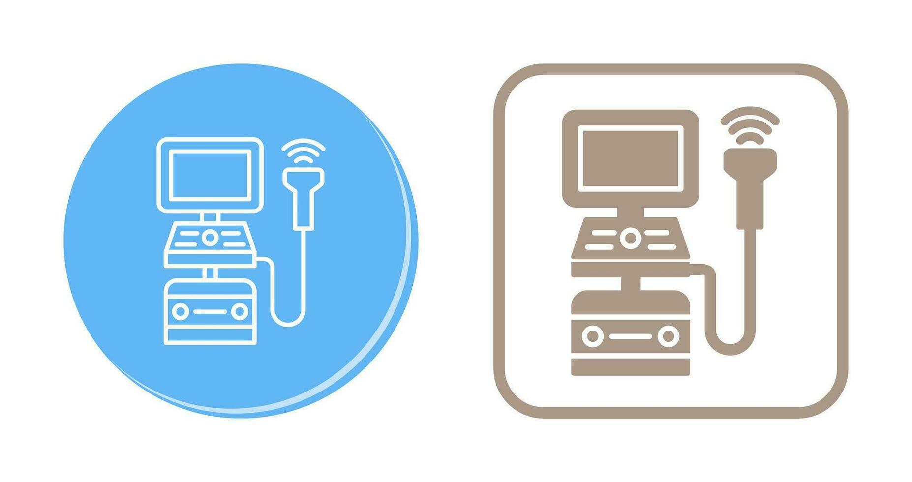 Ultrasound Machine Vector Icon
