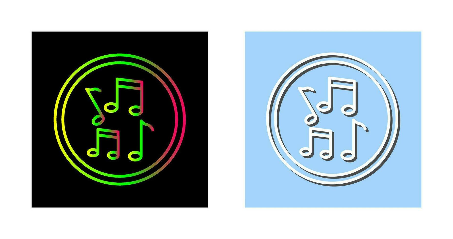 Musical Notes Vector Icon