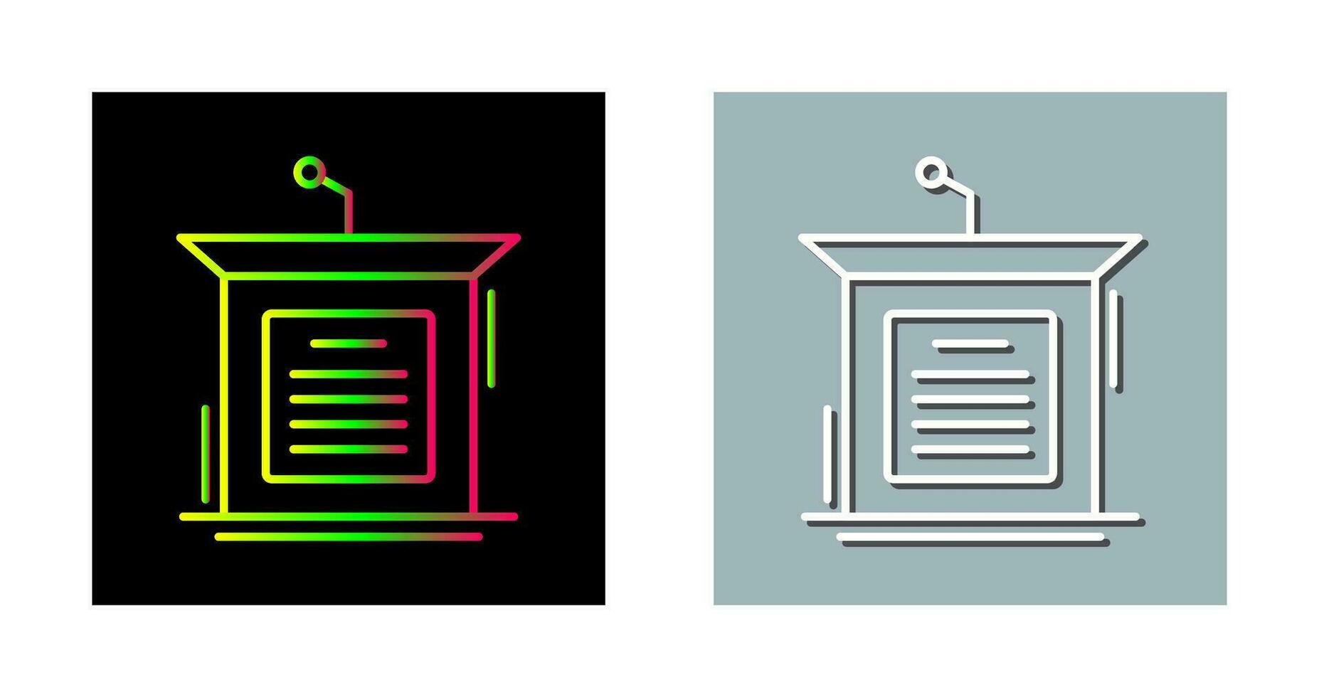 Podium Vector Icon