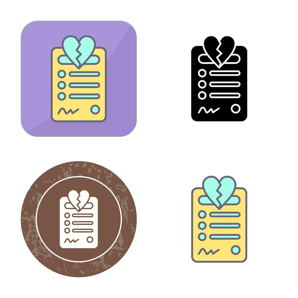 Divorce Vector Icon