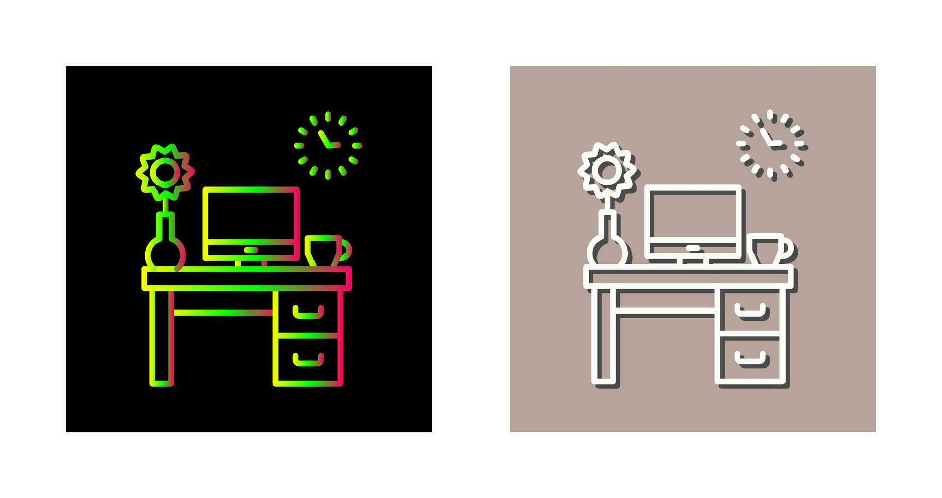 Work Table Vector Icon