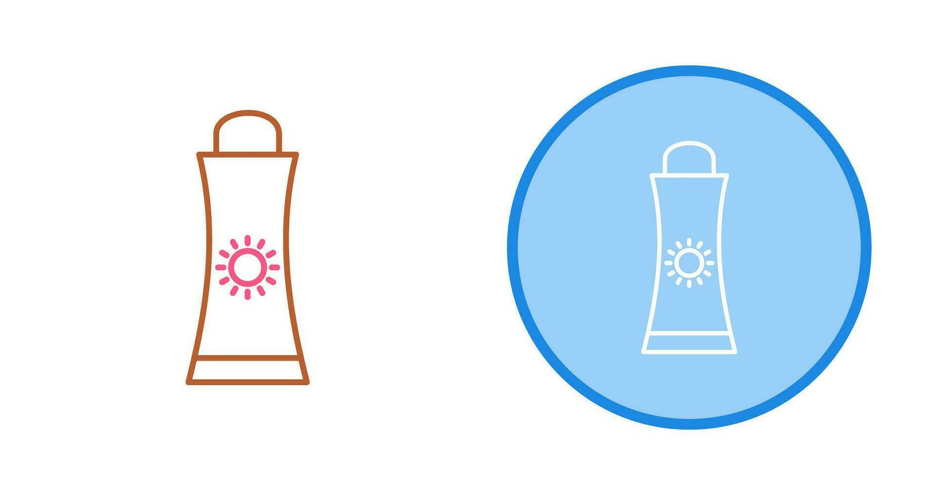 Sunblock Cream Vector Icon