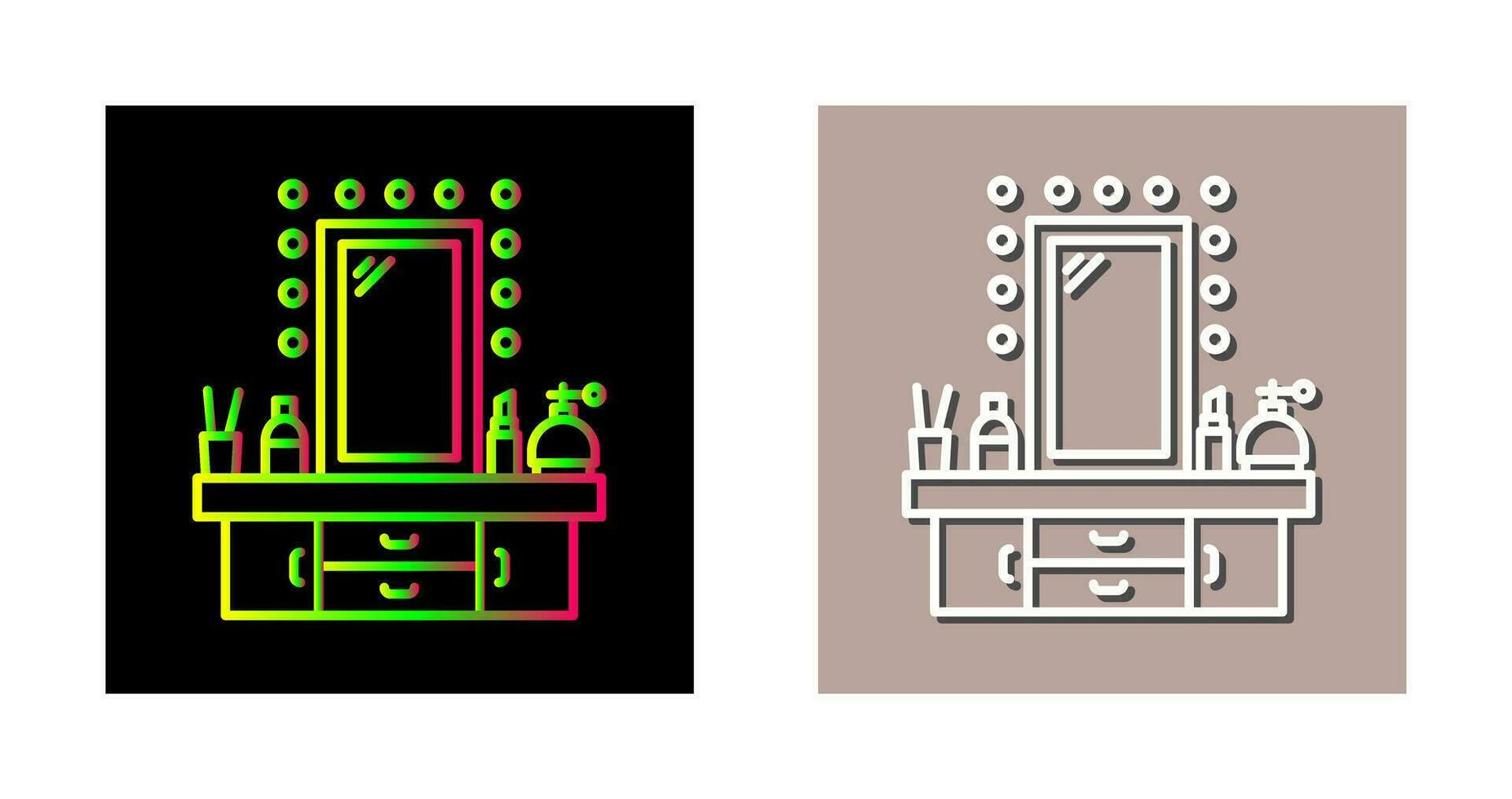 Dressing Table Vector Icon