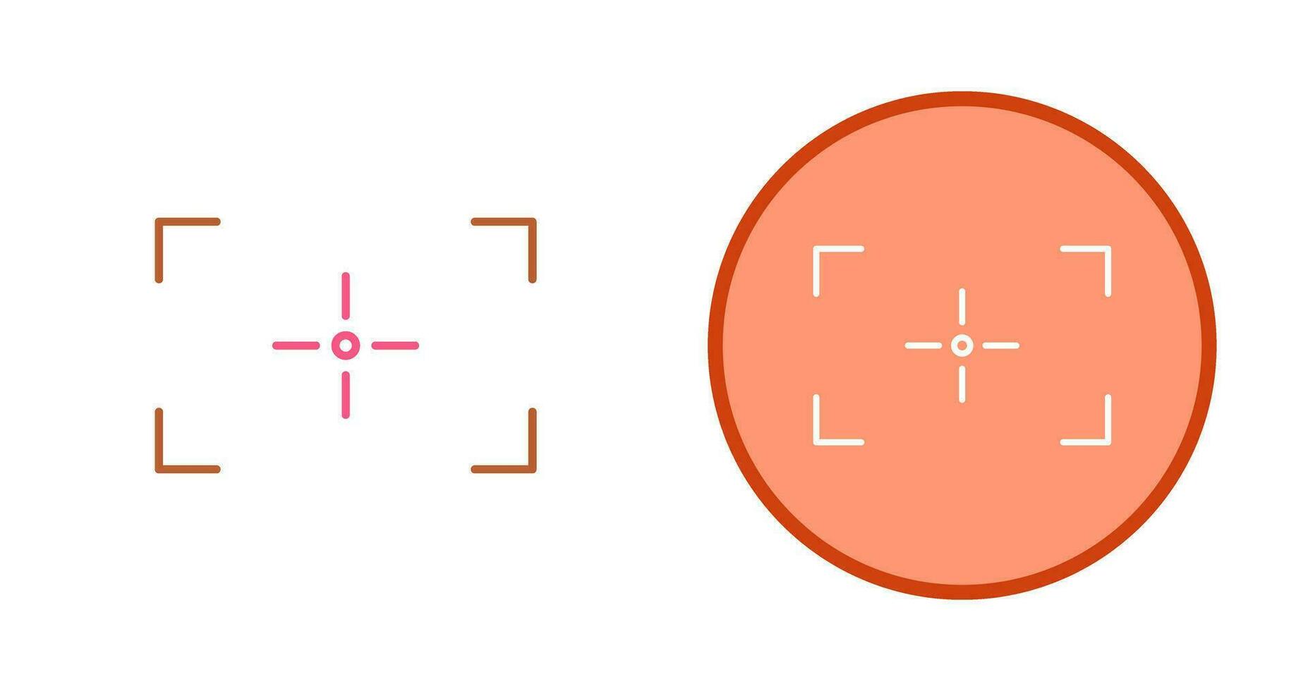 Unique Focus Vector Icon