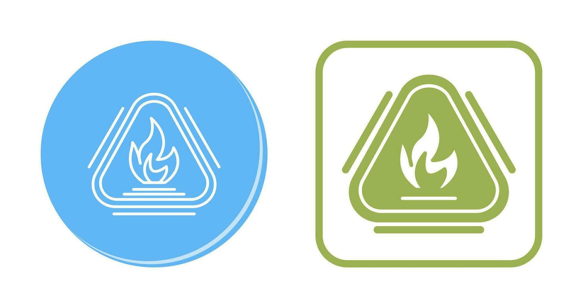 Caution Fire Vector Icon