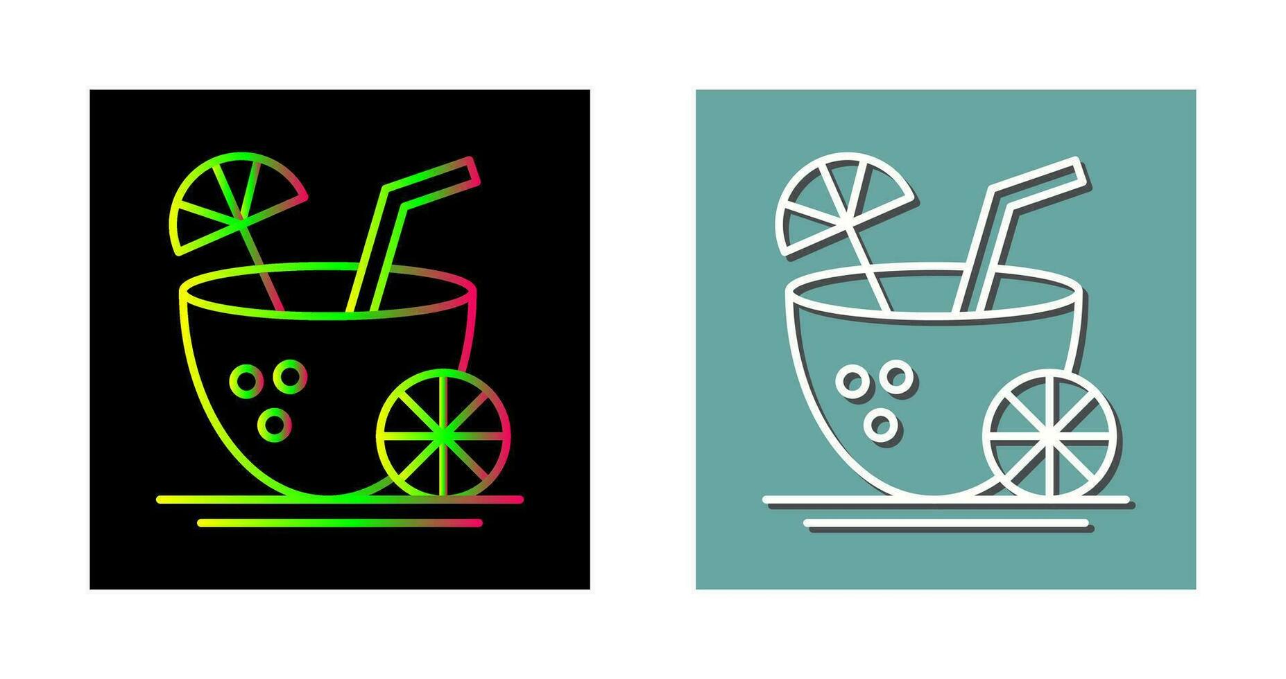 Coconut Drink Vector Icon
