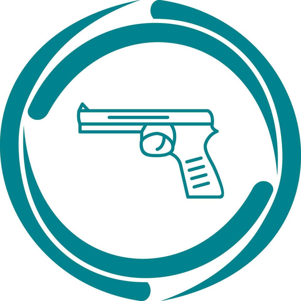 Unique Pistol Vector Icon