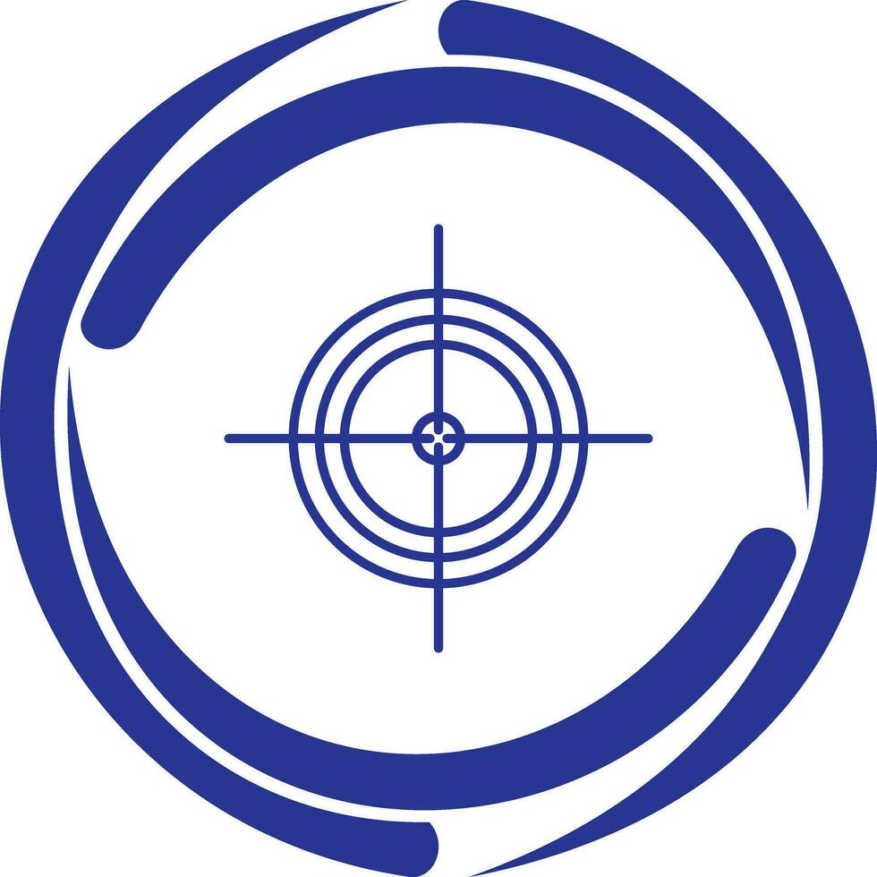 Unique Target Vector Icon