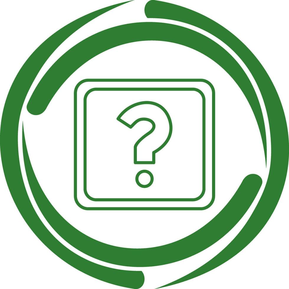 Unique Question Mark Vector Icon
