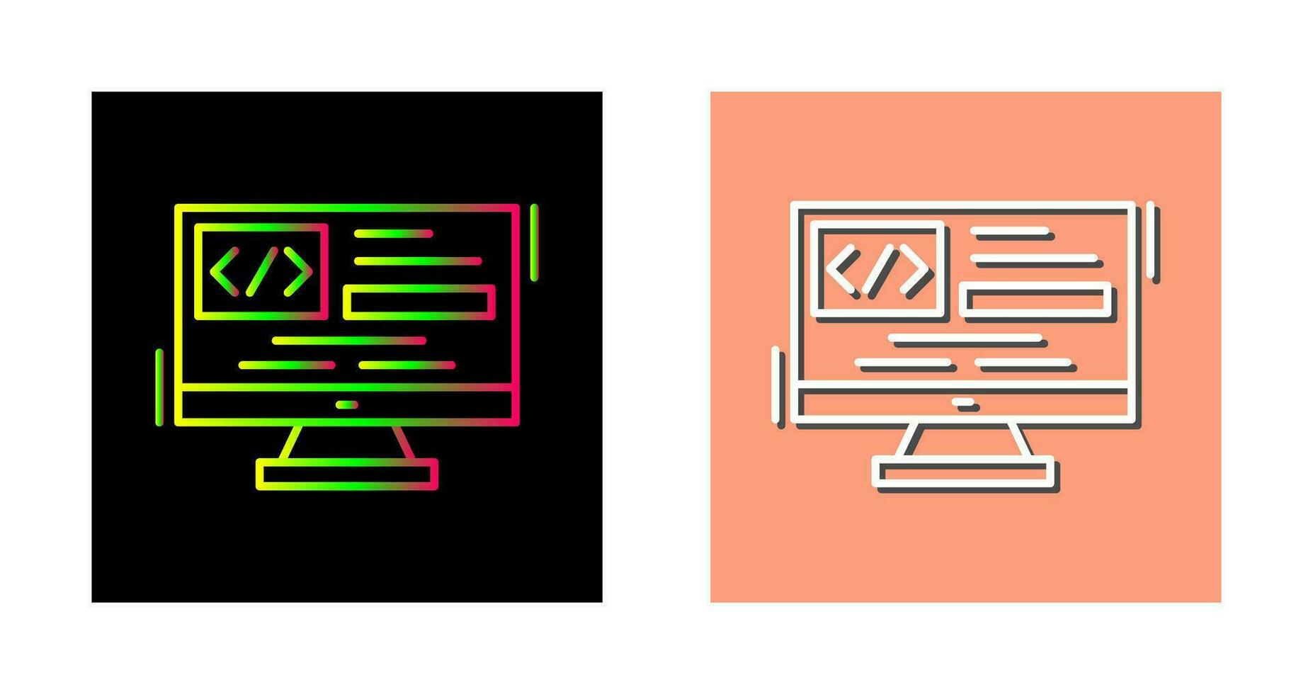 icono de vector de codificación