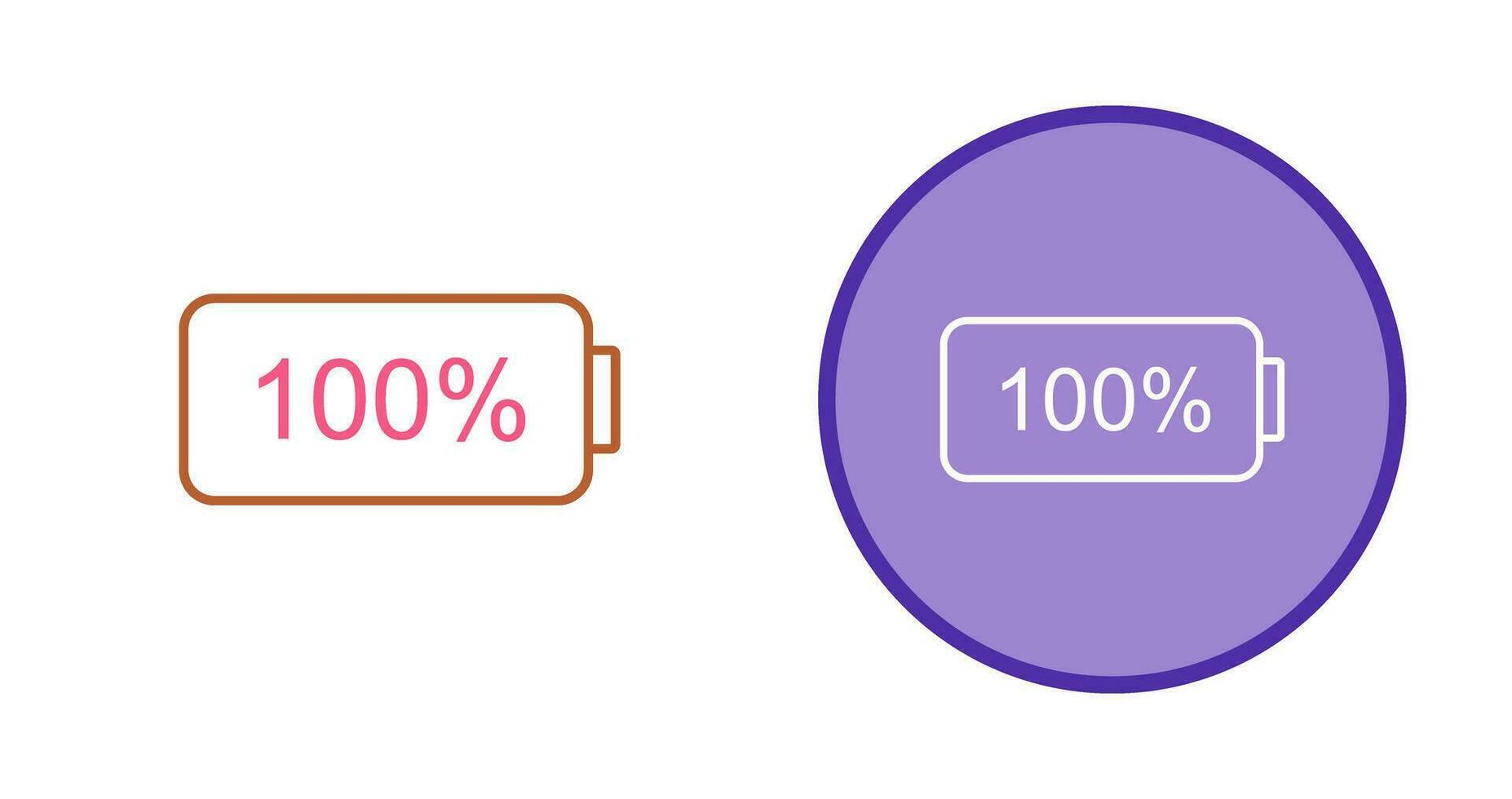 Unique Full Battery Vector Icon