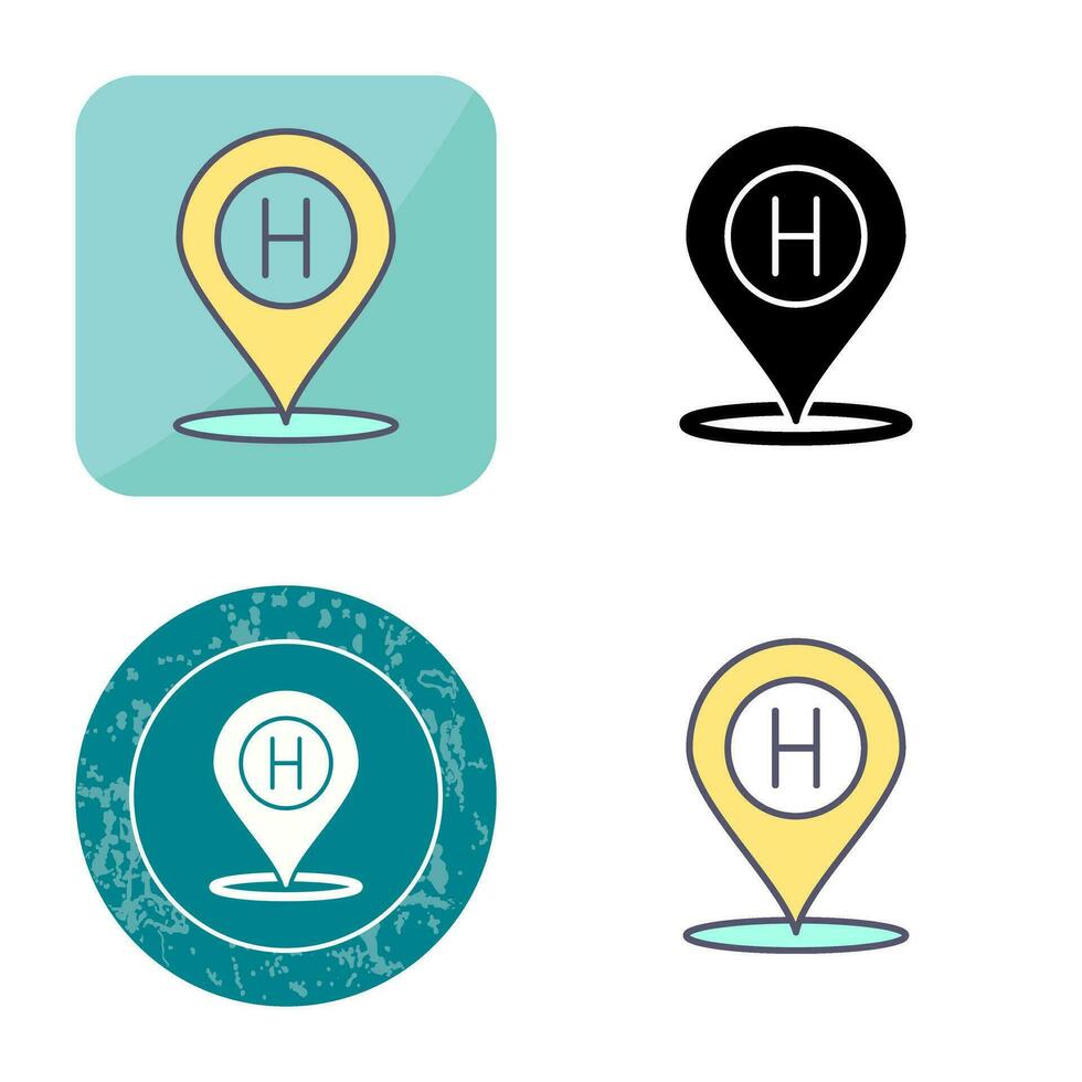 Hotel Location Vector Icon