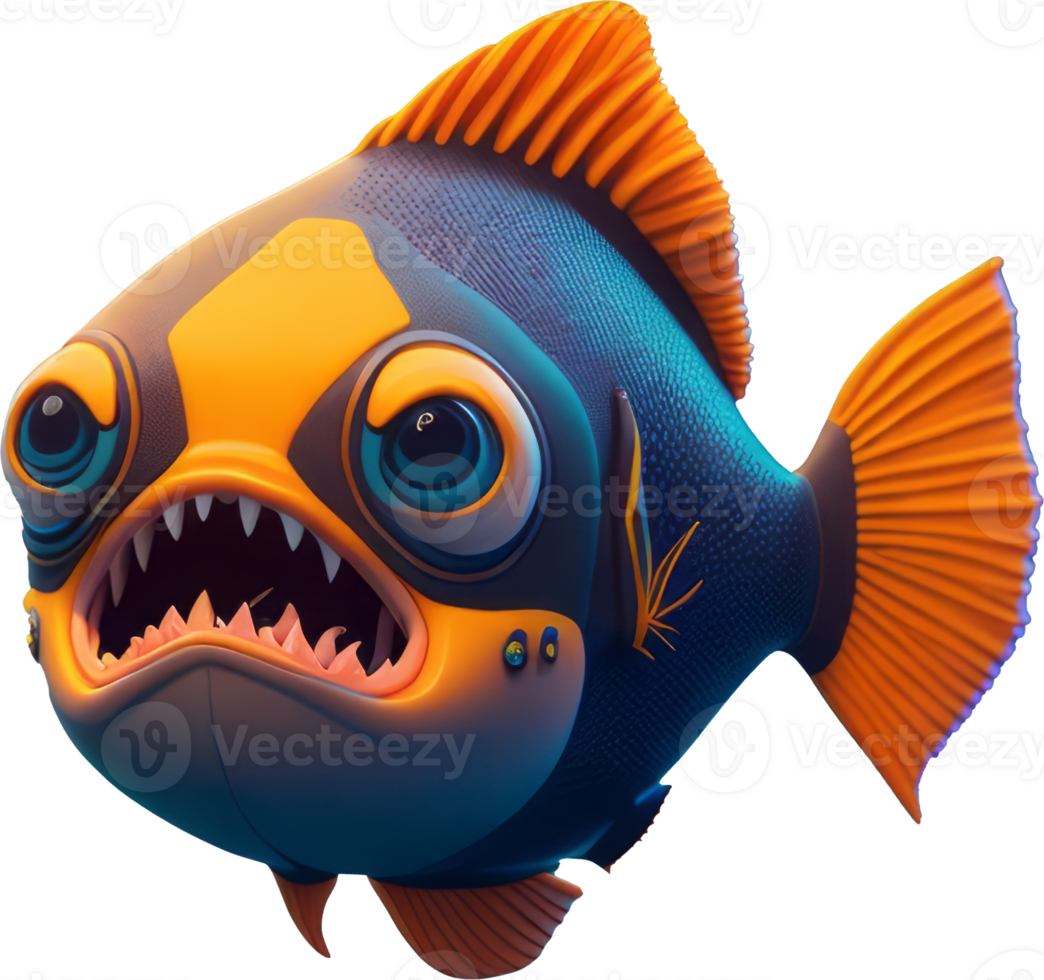 AI Generative cute animal cartoon character png