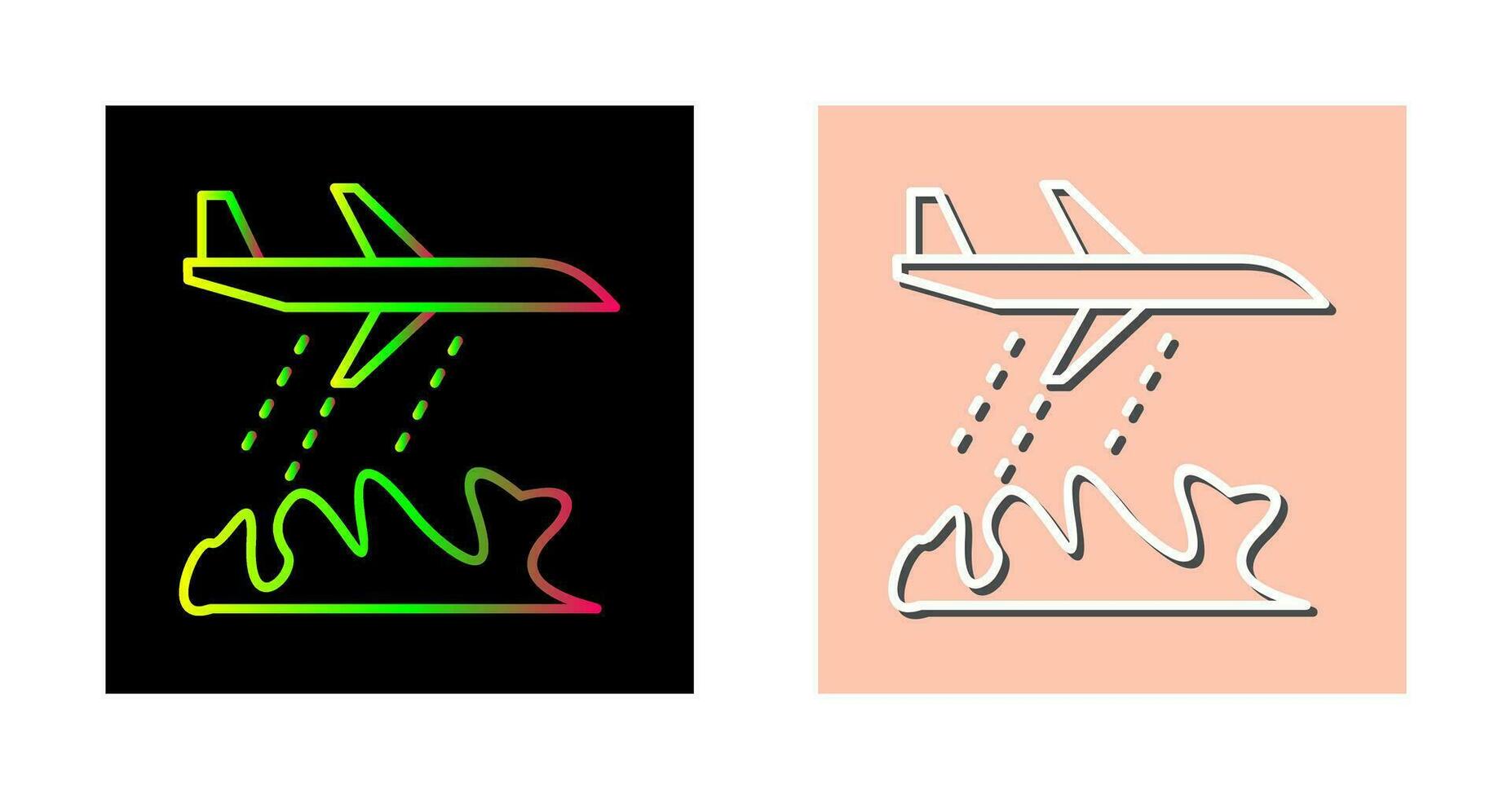 Unique Firefighter Plane Vector Icon