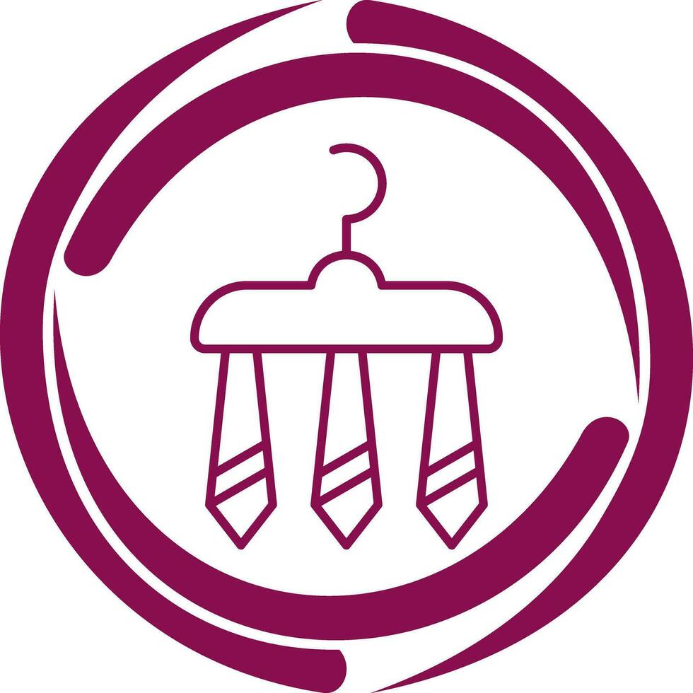 Three Ties Vector Icon