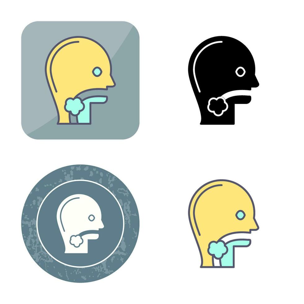 Throat Cancer Vector Icon