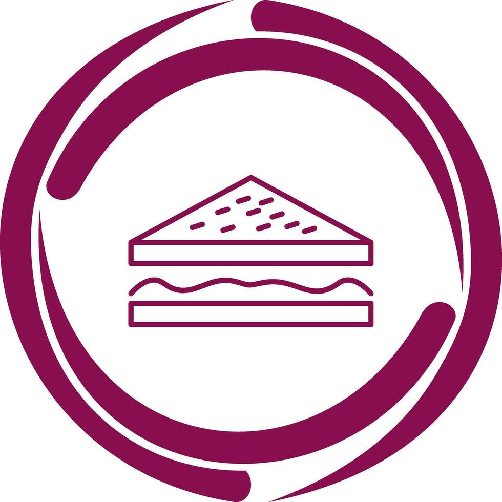 Unique Sandwich Vector Icon