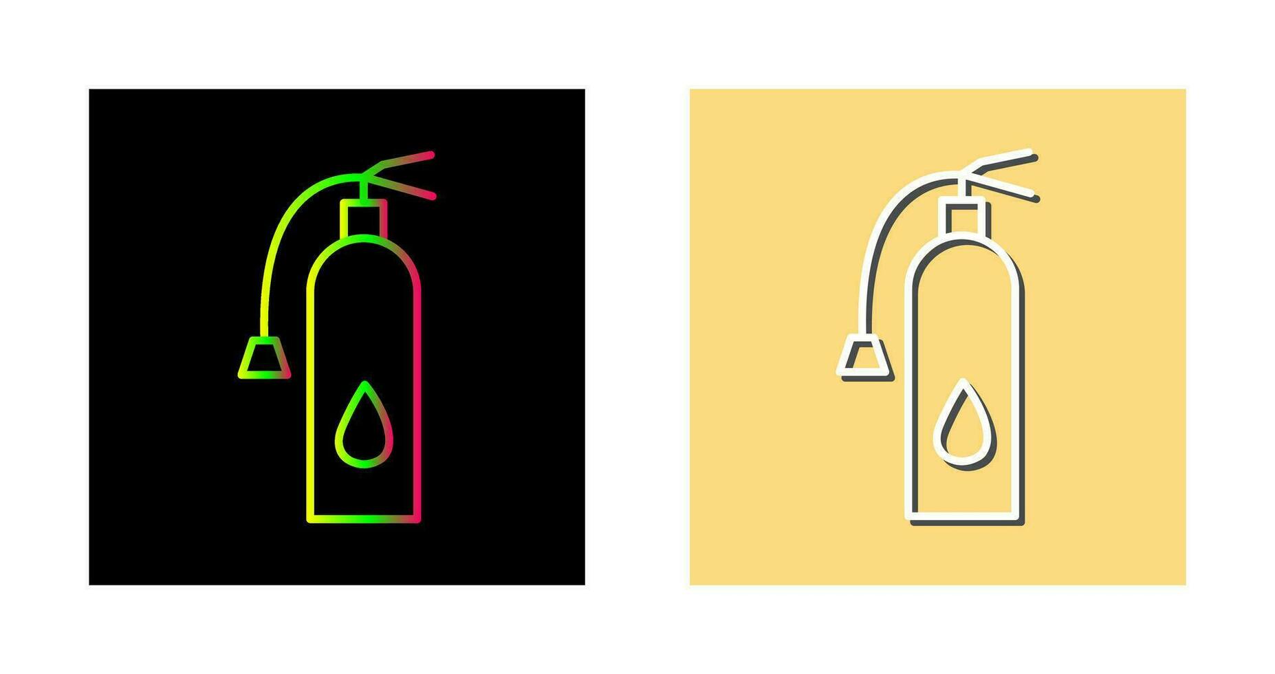 Unique Fire Extinguisher Vector Icon