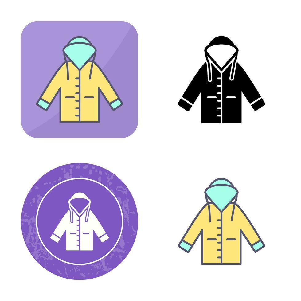 Raincoat Vector Icon