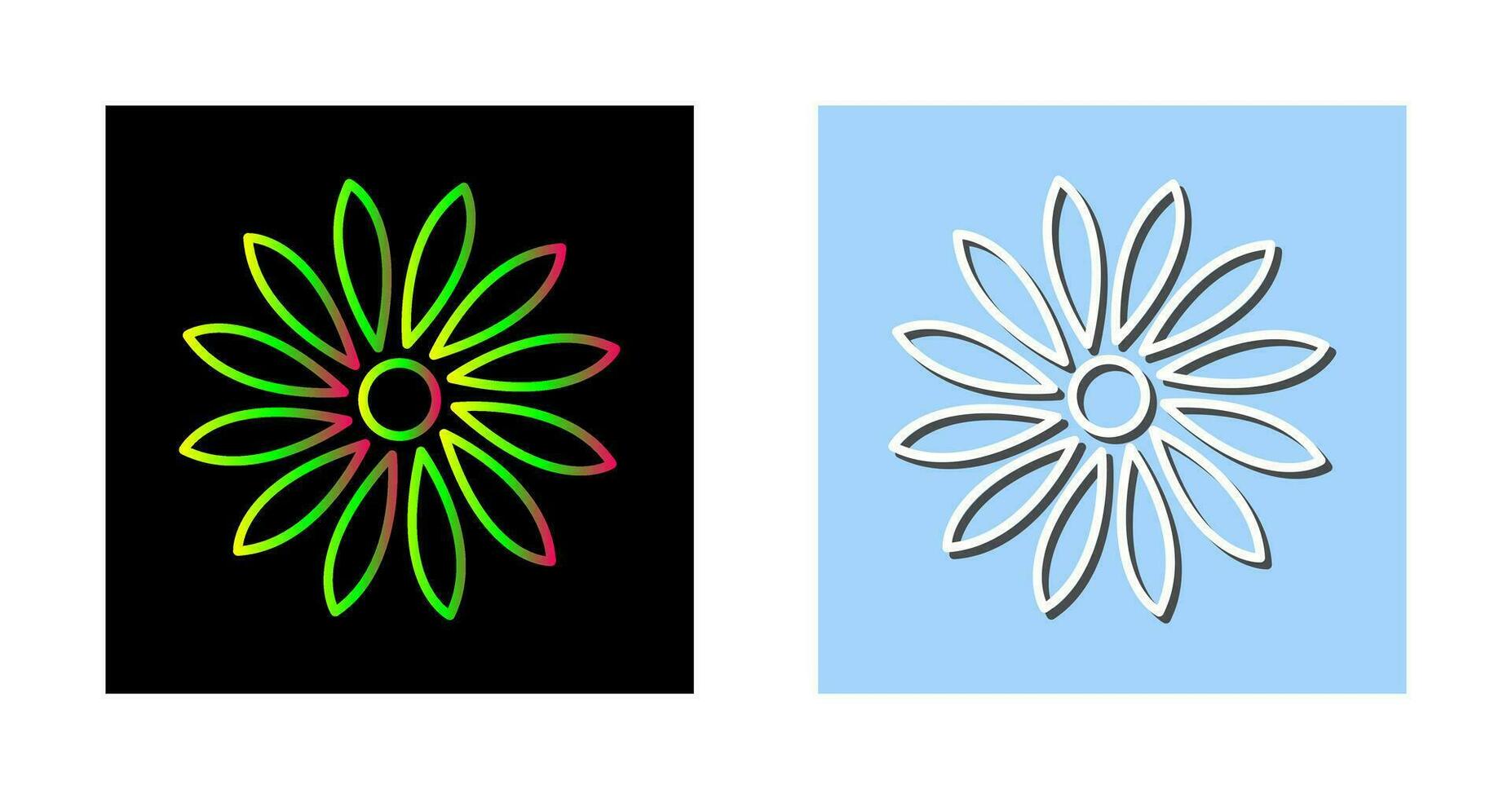 Unique Flower Vector Icon