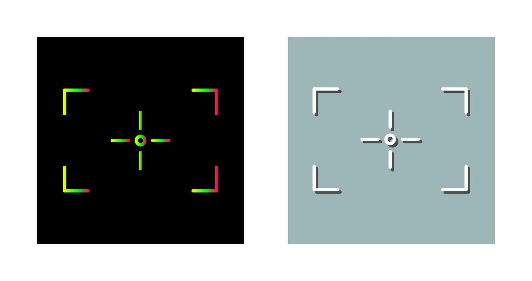 icono de vector de enfoque único