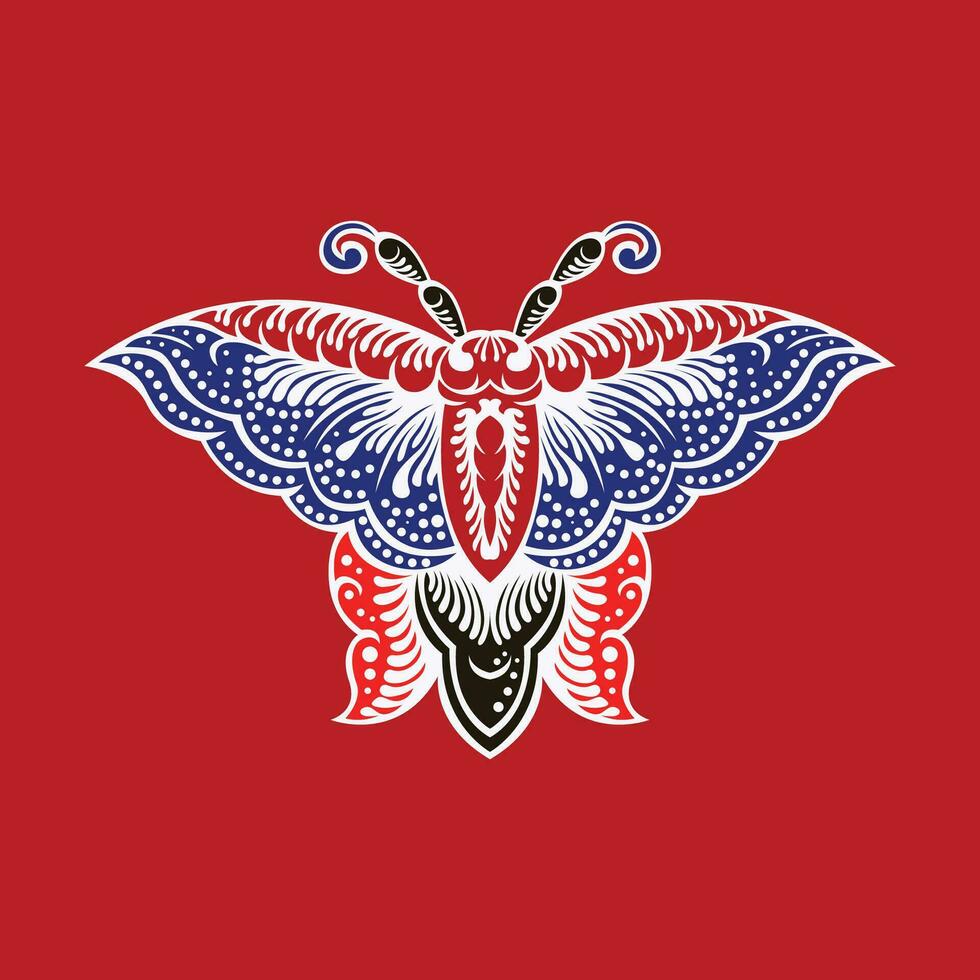 Javanese butterfly icon vector image illustration