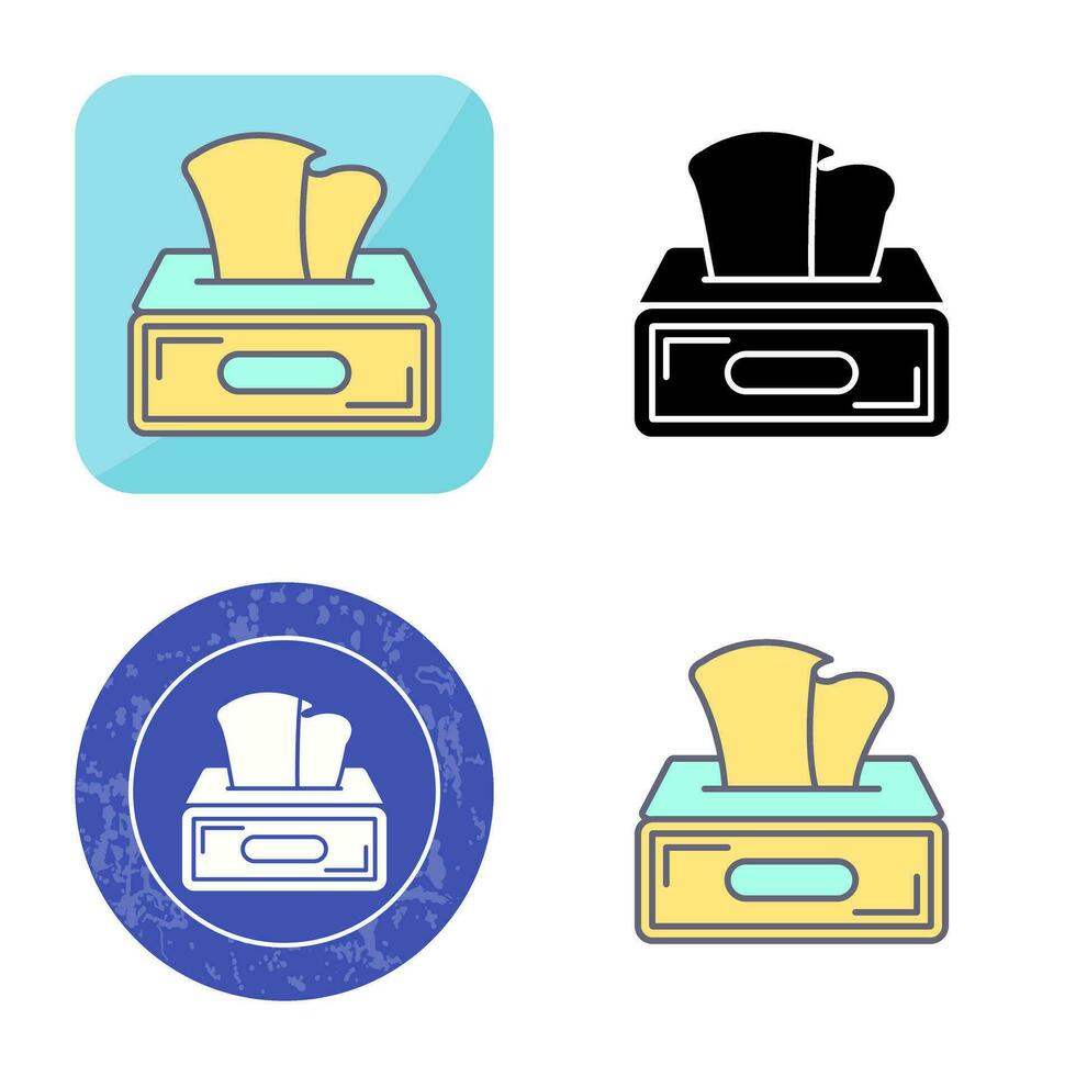 Tissue Box Vector Icon
