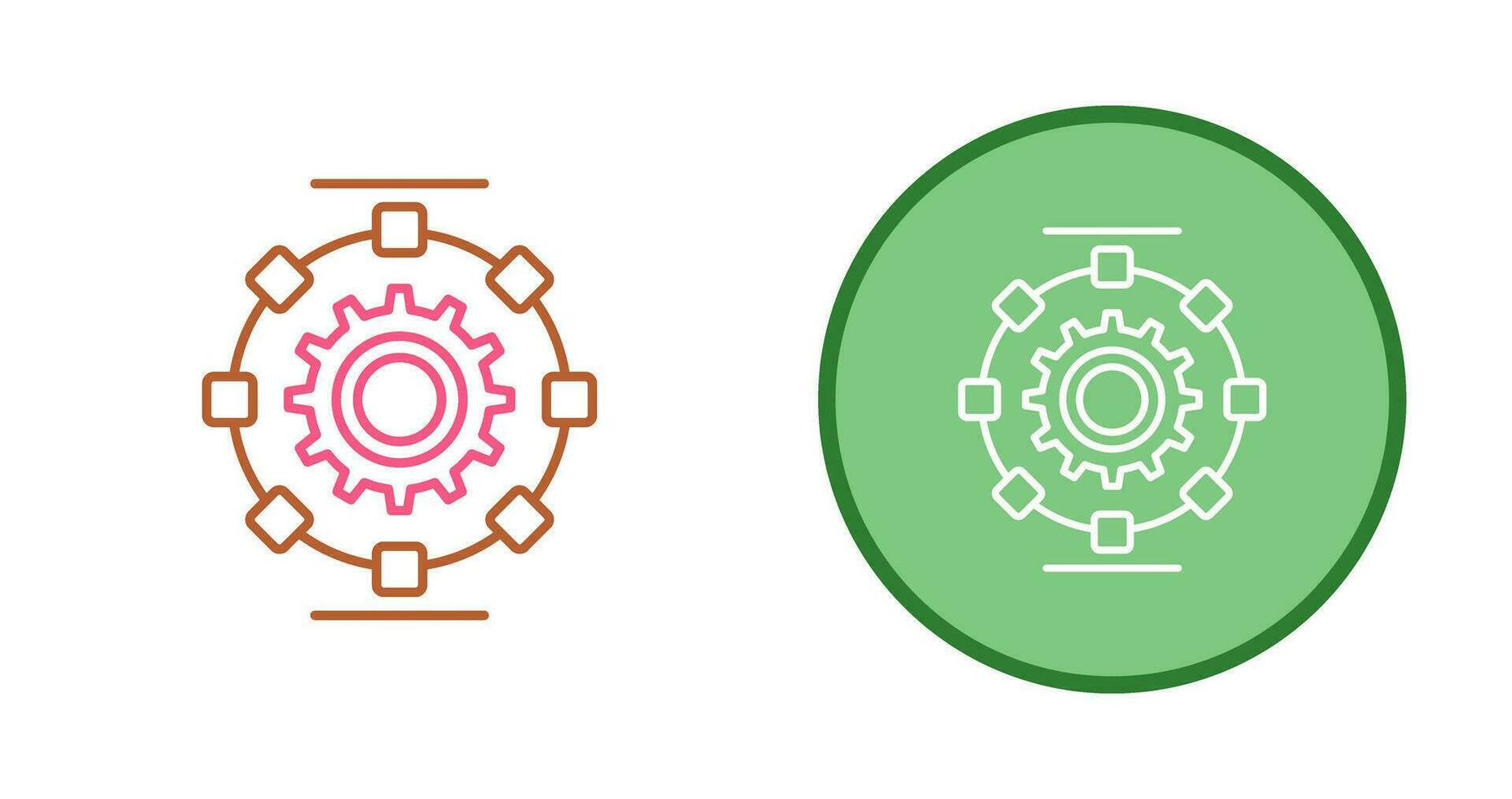 Automated Process Vector Icon