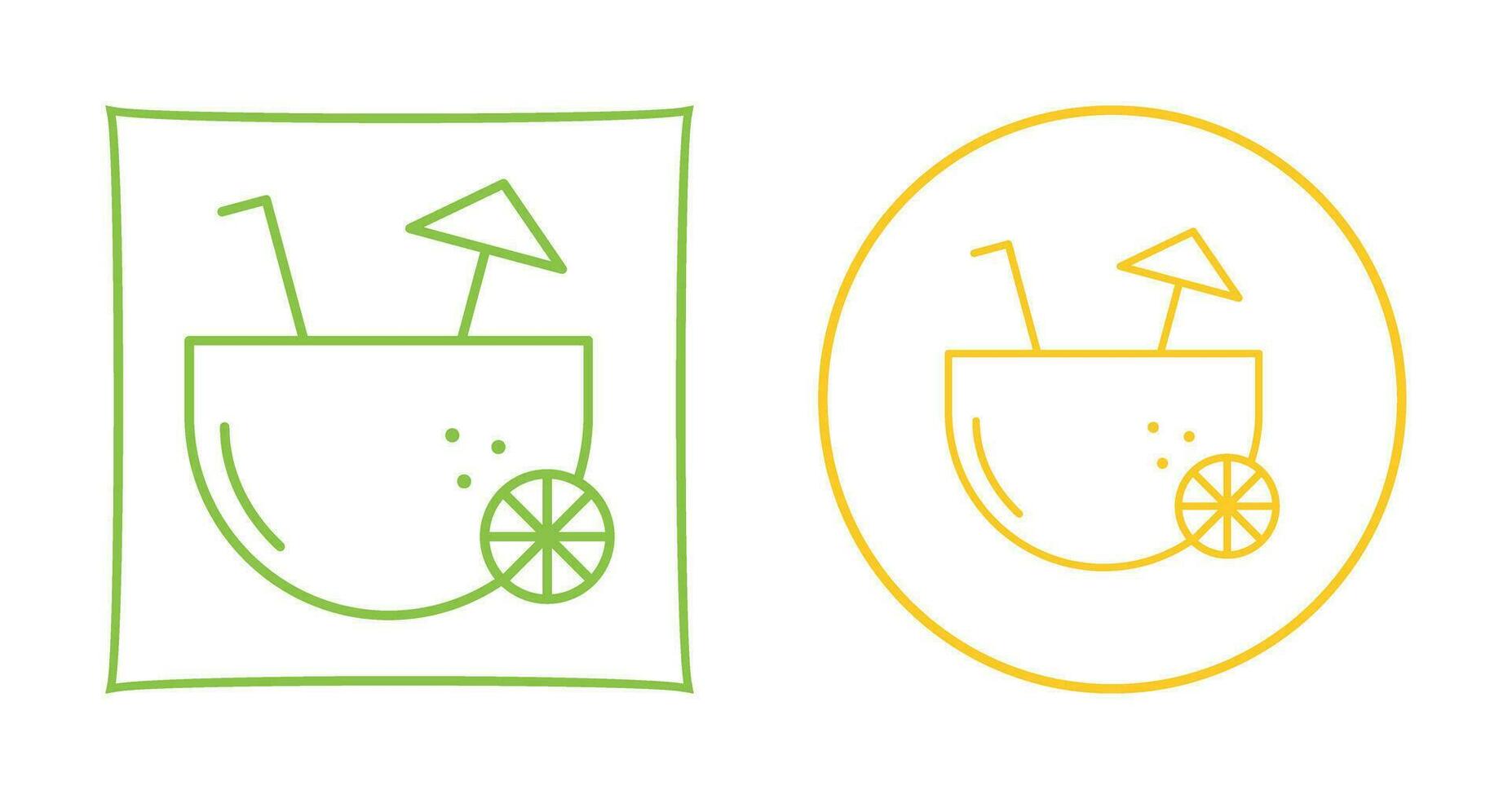 Coconut Drink Vector Icon