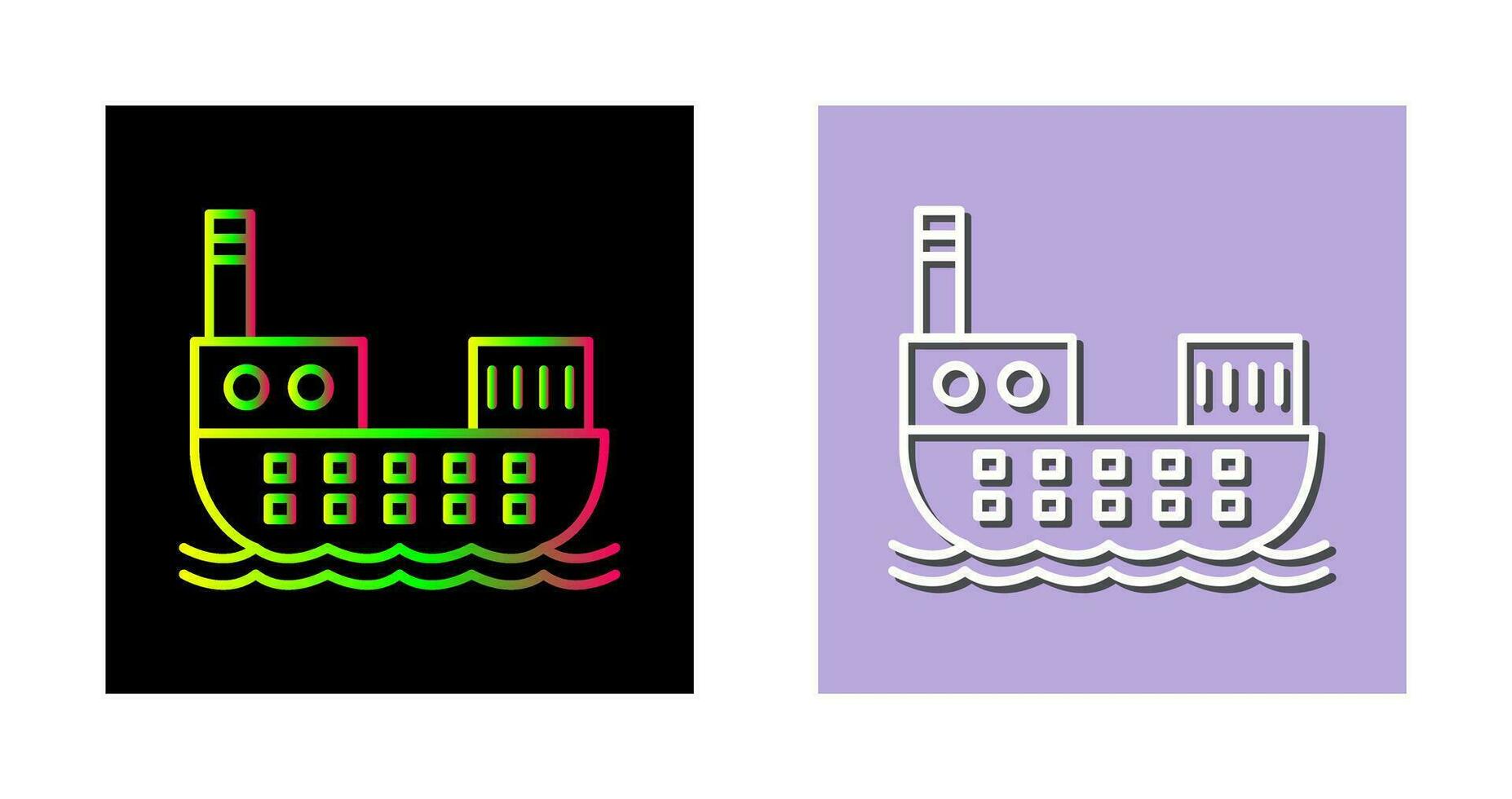 Cargo Ship Vector Icon