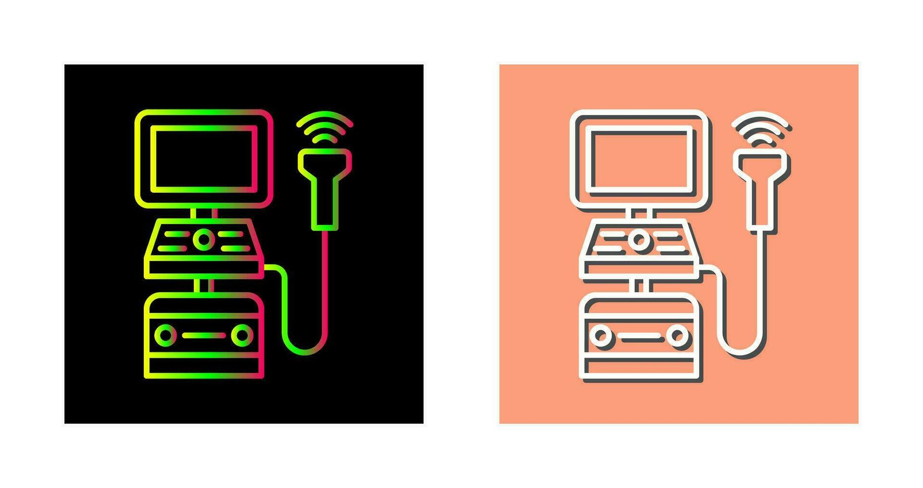 Ultrasound Machine Vector Icon