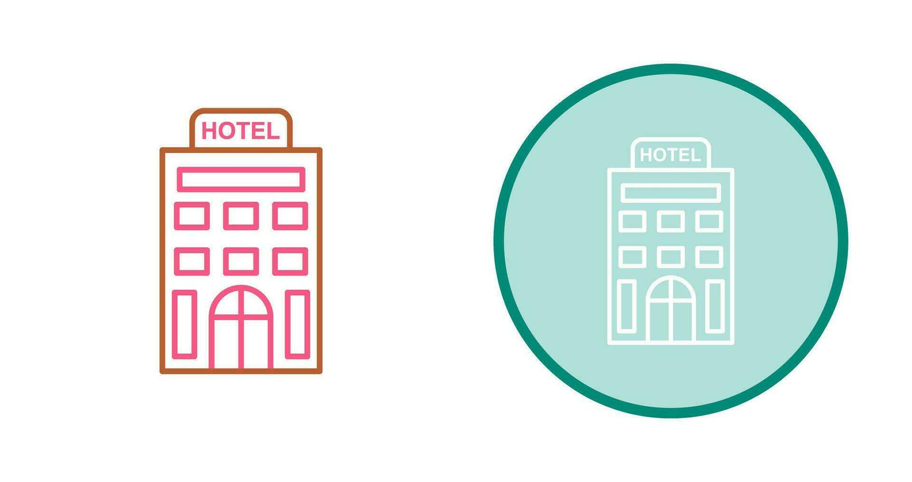 icono de vector de hotel