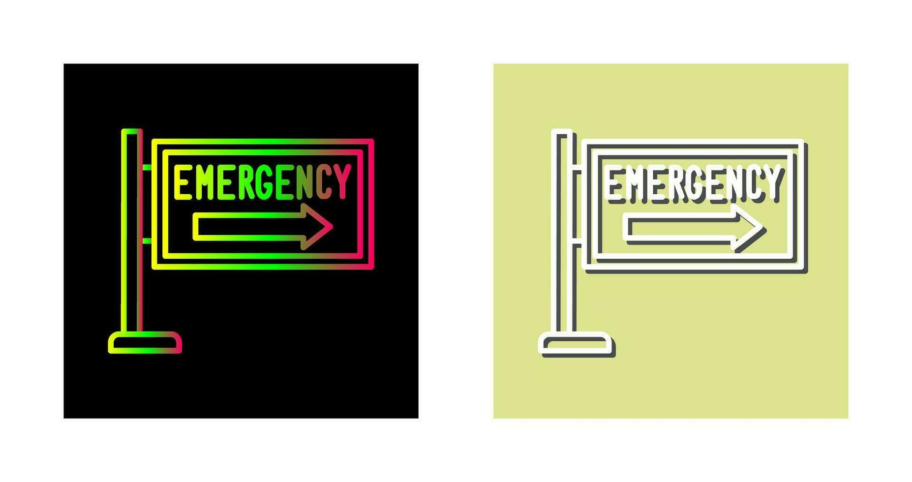 icono de vector de señal de emergencia