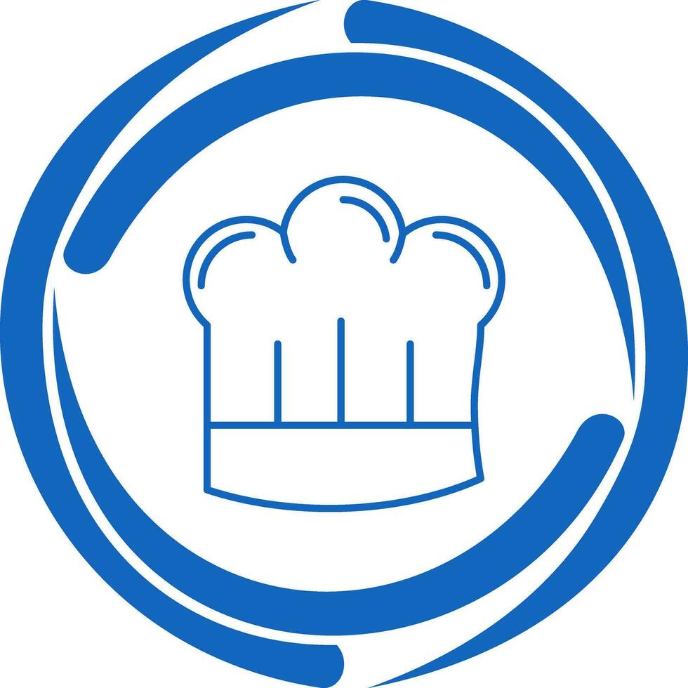 icono de vector de sombrero de chef