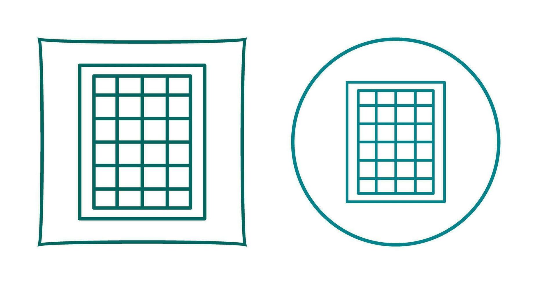Table of Rates Vector Icon