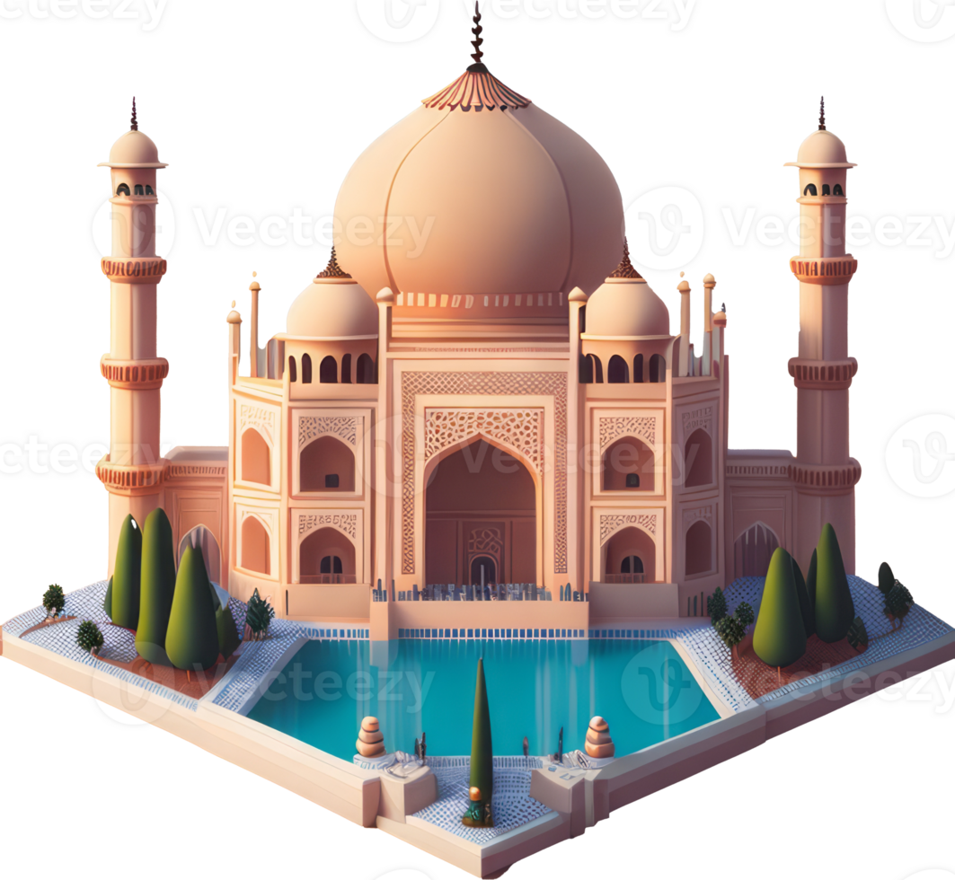 AI Generative - famous each location png
