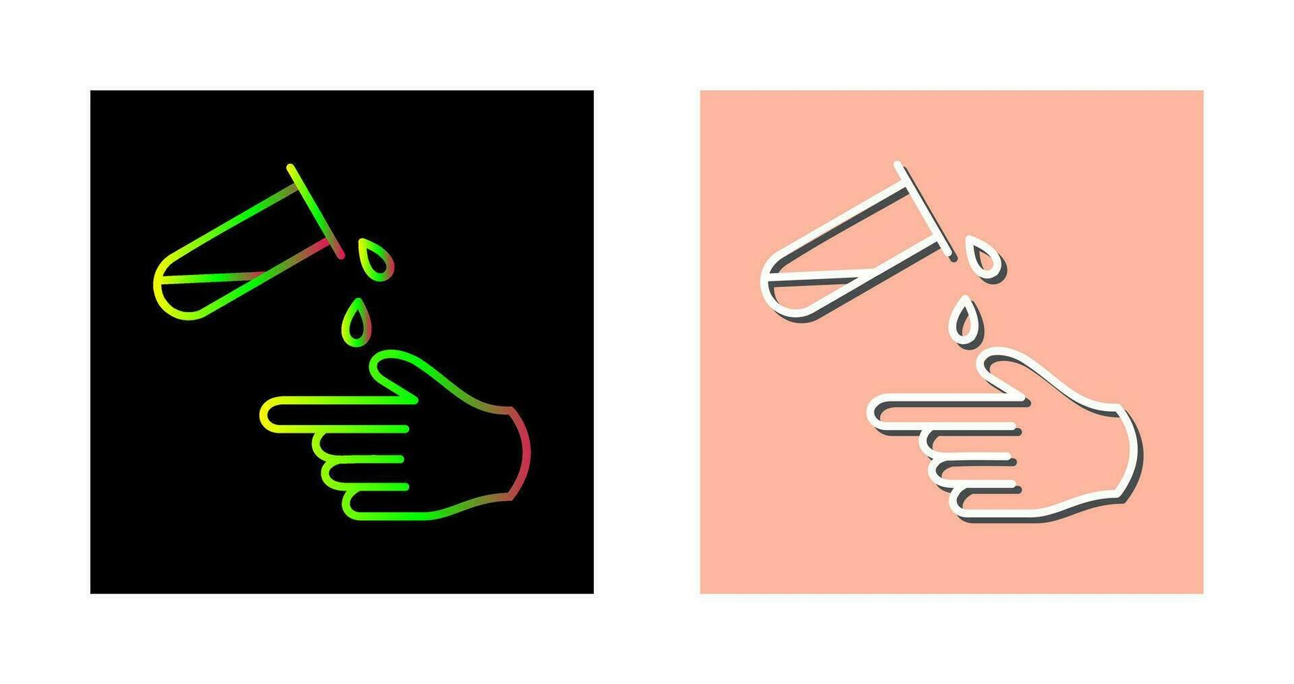 Corrosive Hazard Vector Icon