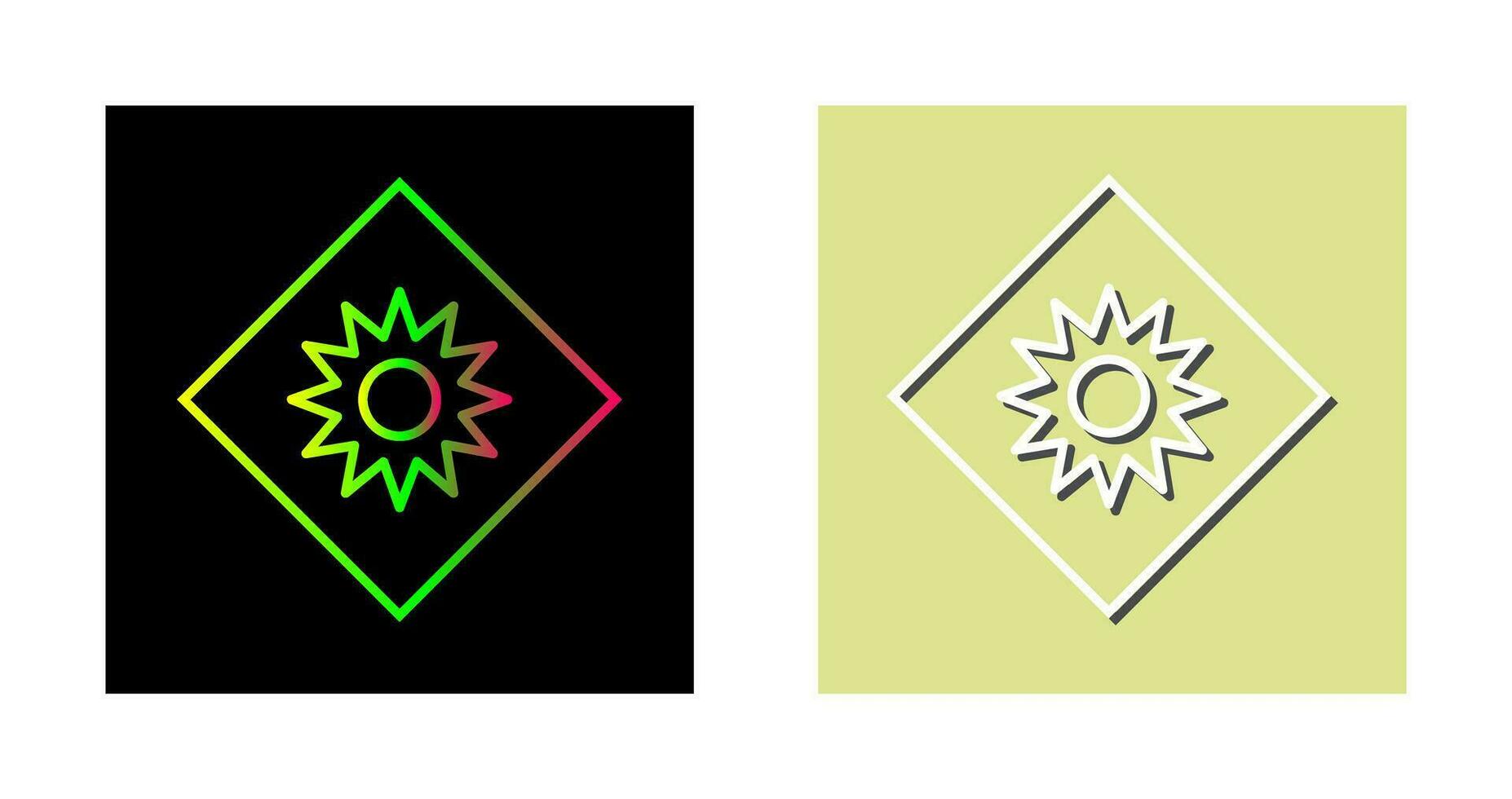 Optical Radiation Vector Icon