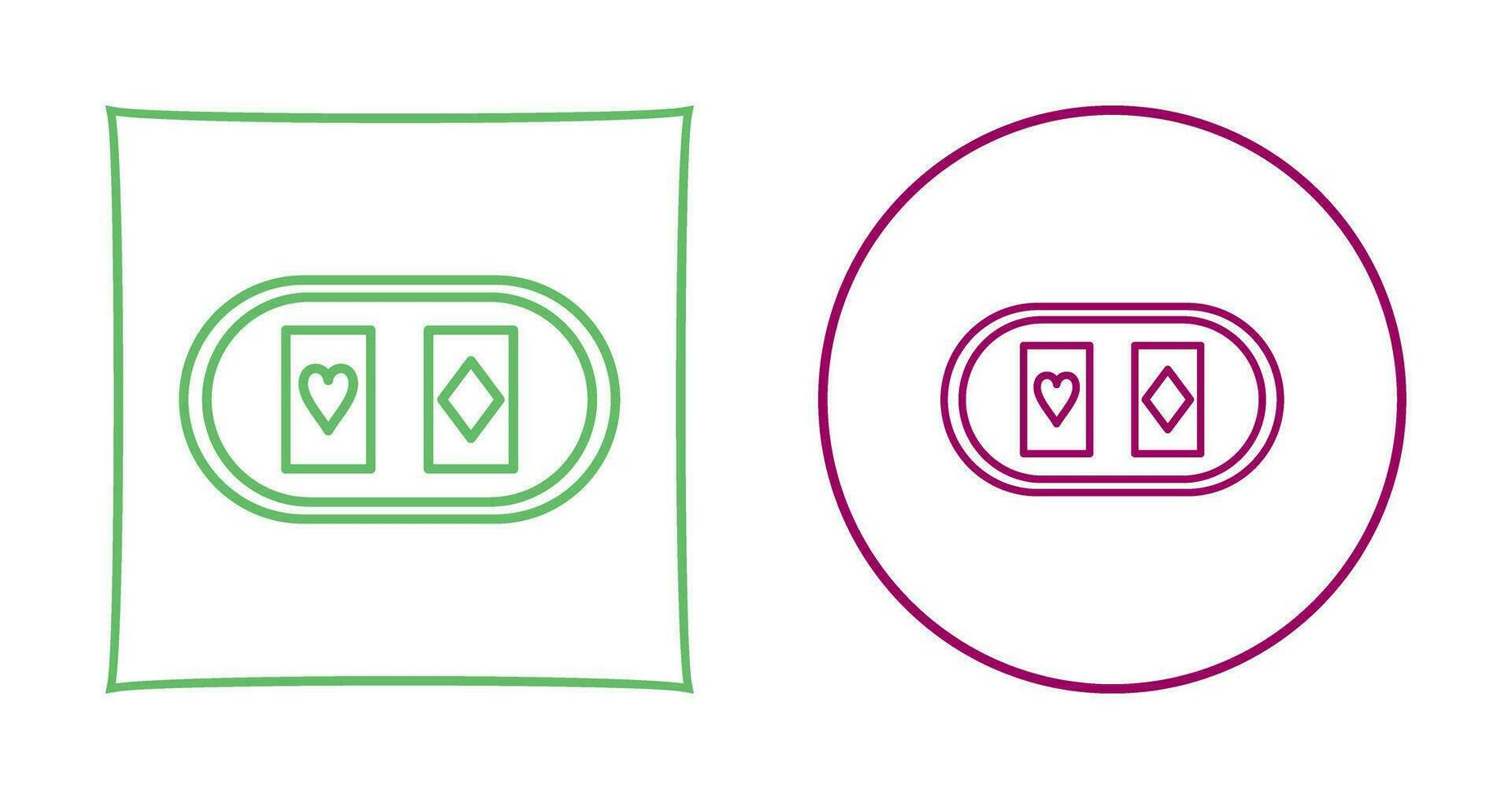 Cards Table Vector Icon