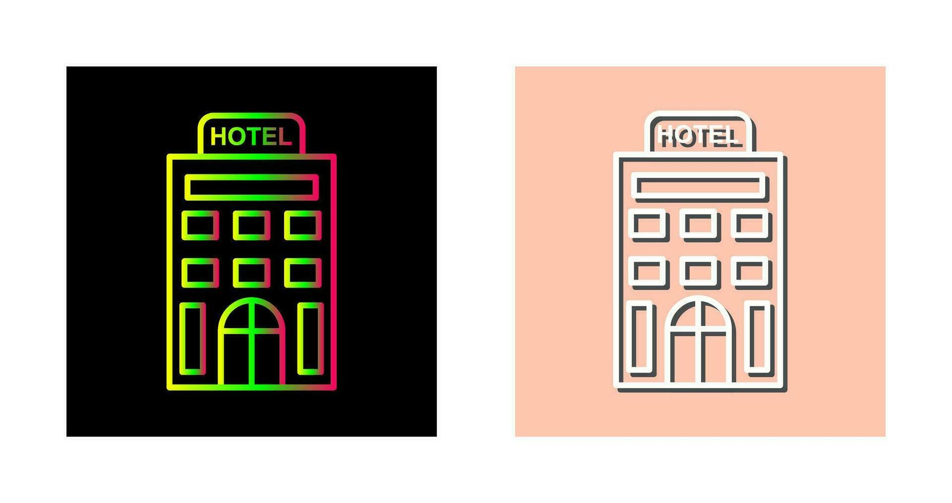 icono de vector de hotel