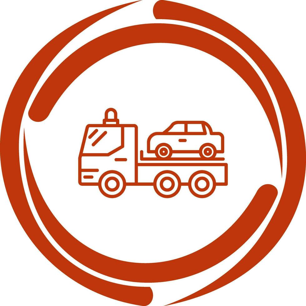 Tow Truck Vector Icon