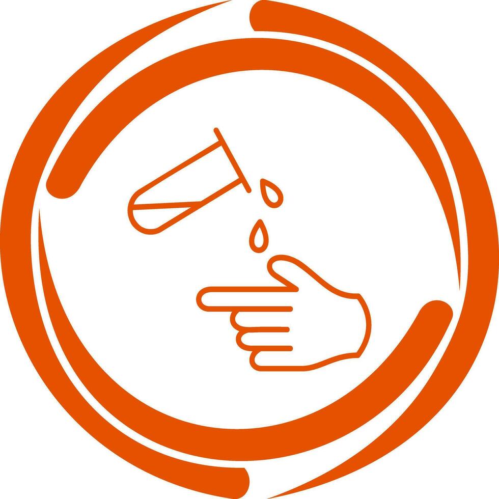 Corrosive Hazard Vector Icon