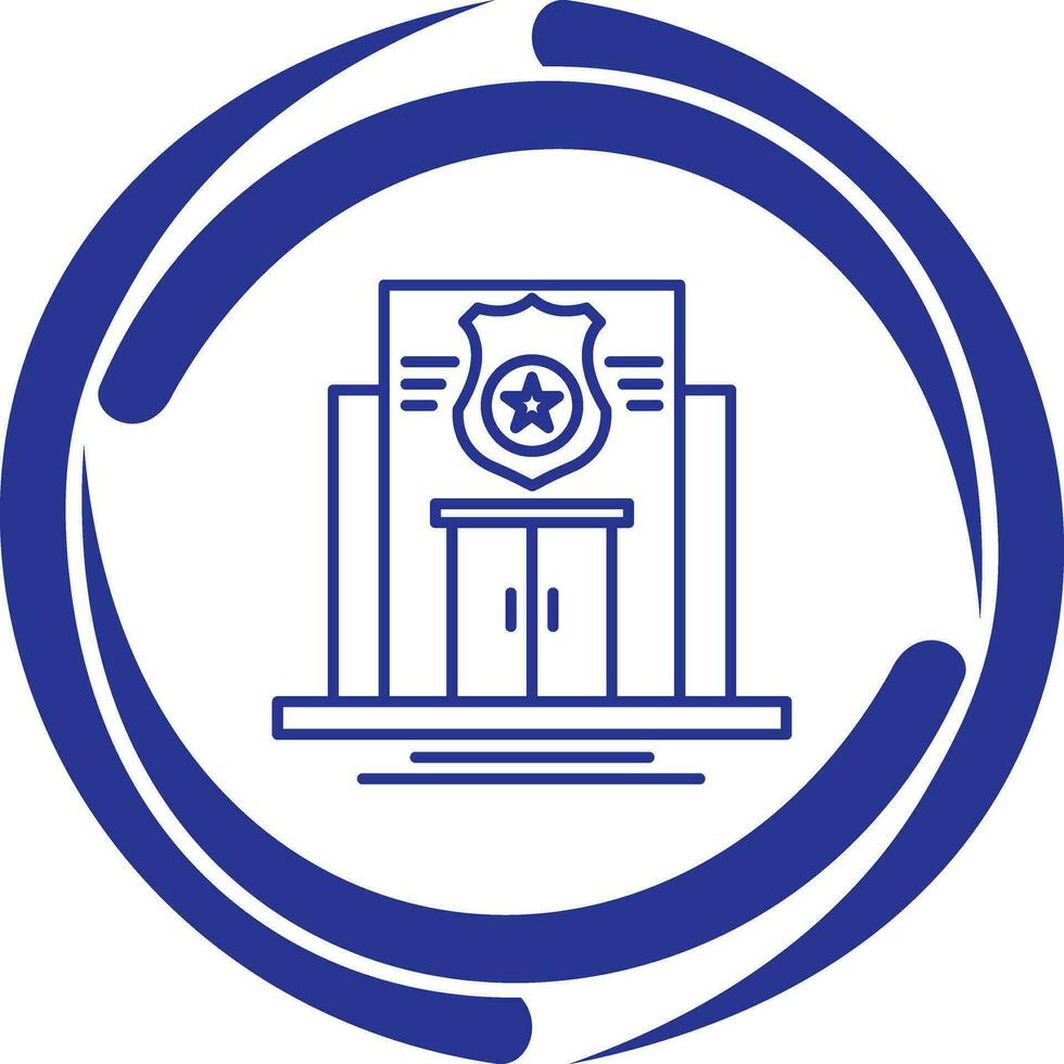 Police Station Vector Icon