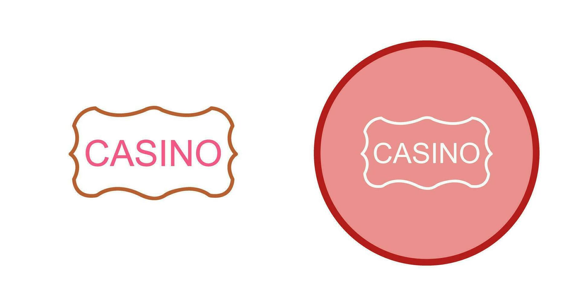 Casino Sign Vector Icon