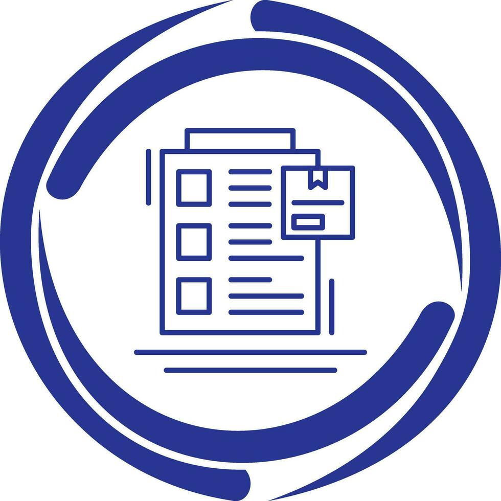 Order List Vector Icon