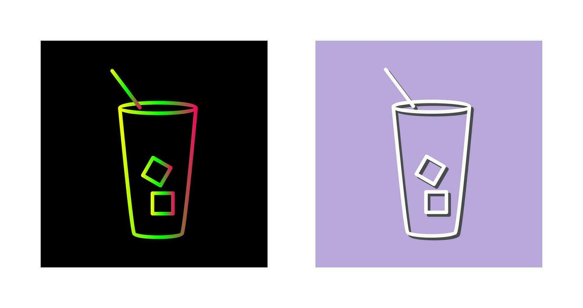 Iced Coffee Vector Icon