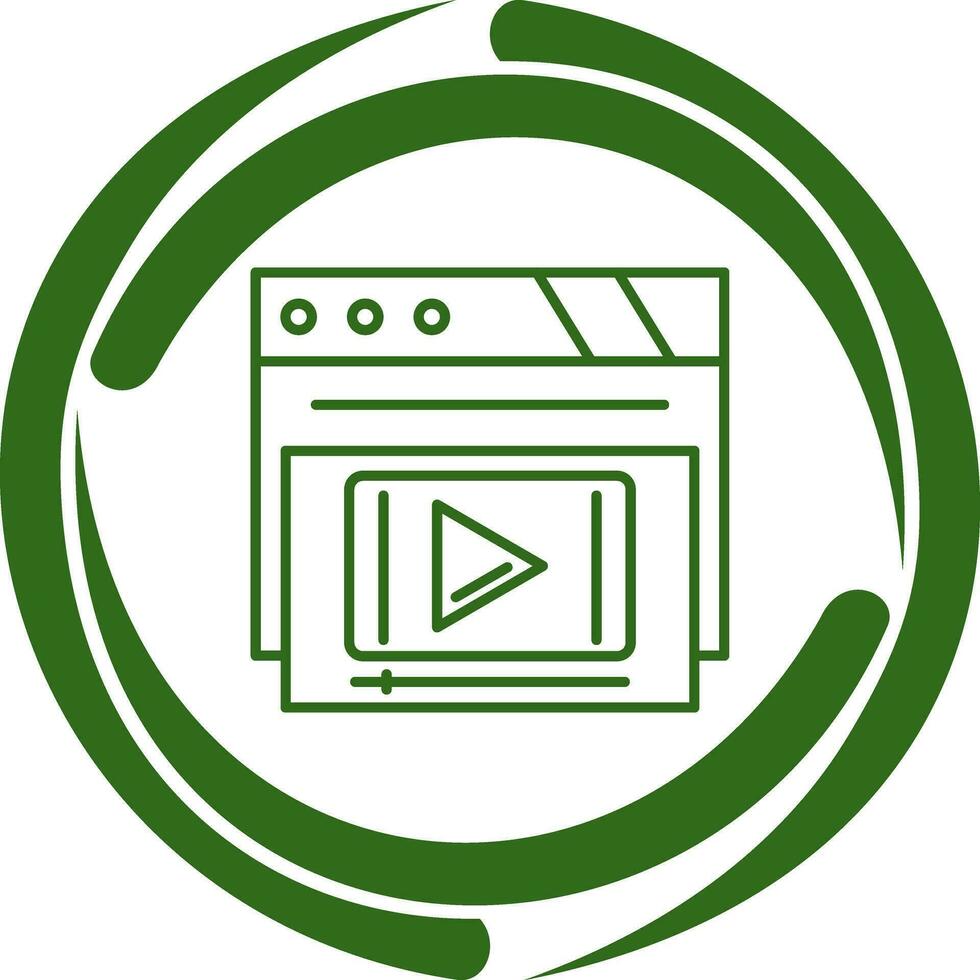 Video Player Vector Icon